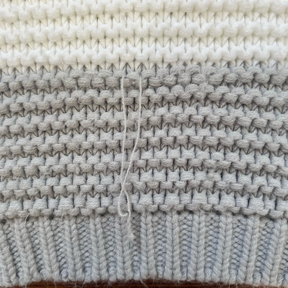 Grey striped knit sweater - Picture 5 of 6